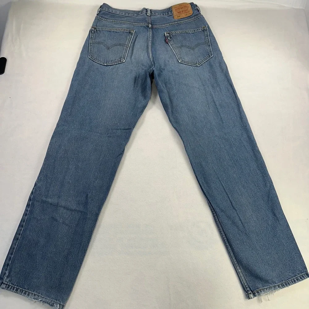 Levis 550 Relaxed Fit Mens Jeans 33x33 Medium Wash Blue Denim 100% Cotton